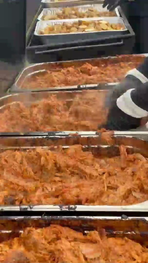Pulled pork til buffeten